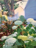 Side Yard Hydrangeas By Mary Ellen Riell