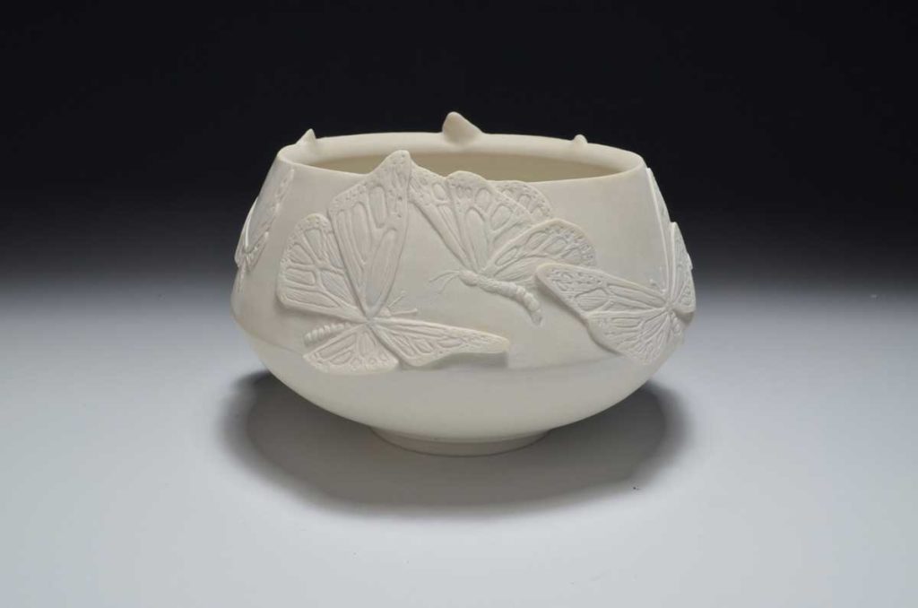 Monarch Migrations Teabowl By JoAnn Axford