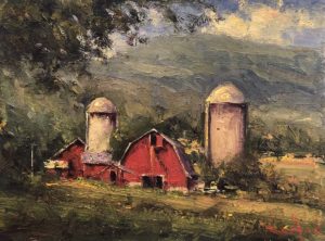 Summer Barns By George Van Hook