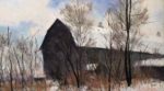 Winter Barn By Takeyce Walter