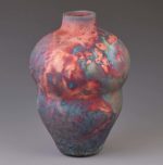Saggar Fired Undulating Vessel by Patricia Collins