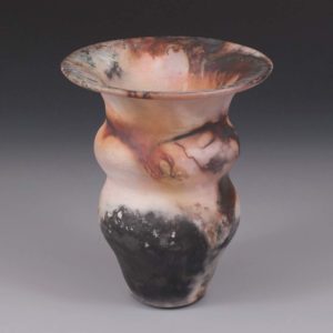 Saggar Fired Undulating Vessel by Patricia Collins