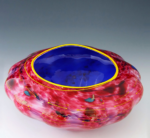 Red and Cobalt Shell Bowl By Gary Zack